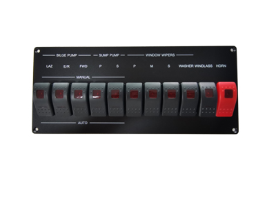 定制 直流DC船形翘板开关面板 可带接线板