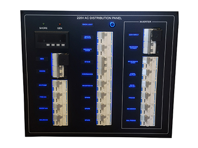 Customized Marine AC Distribution Board with 2+12 Main Power Supply and 2+6 Auxiliary Power Inverter